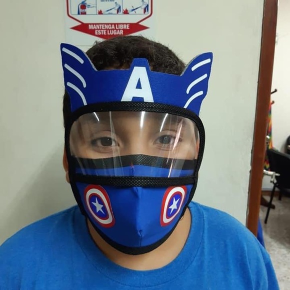 Other | Captain America Face Mask With Detachable Shield | Poshmark